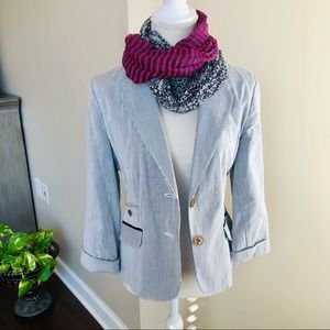 George Spring Pinstripe Blazer